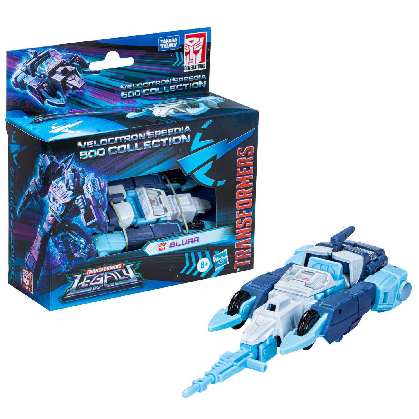 Transformers Legacy Velocitron 5 Inch Action Figure Deluxe Class Exclusive - Blurr