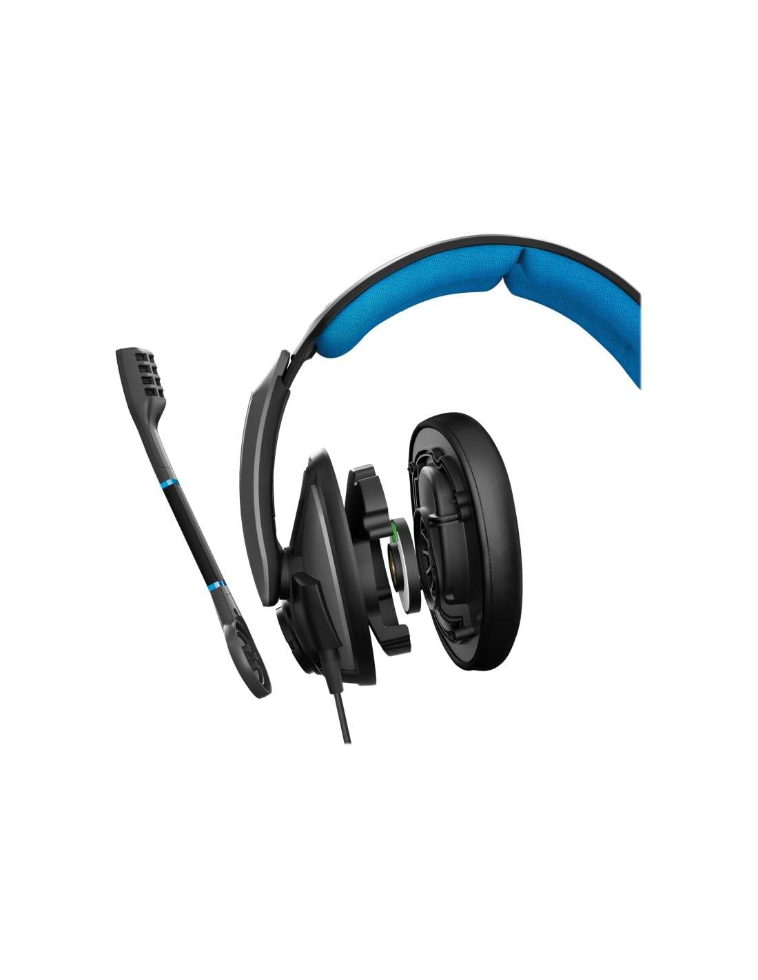 EPOS Sennheiser GSP 300 Gaming Headset with Noise-Cancelling Mic, Flip-to-Mute, Comfortable Memory Foam Ear Pads, Headphones for PC, Mac, Xbox One, PS4, Nintendo Switch, and Smartphone compatible.