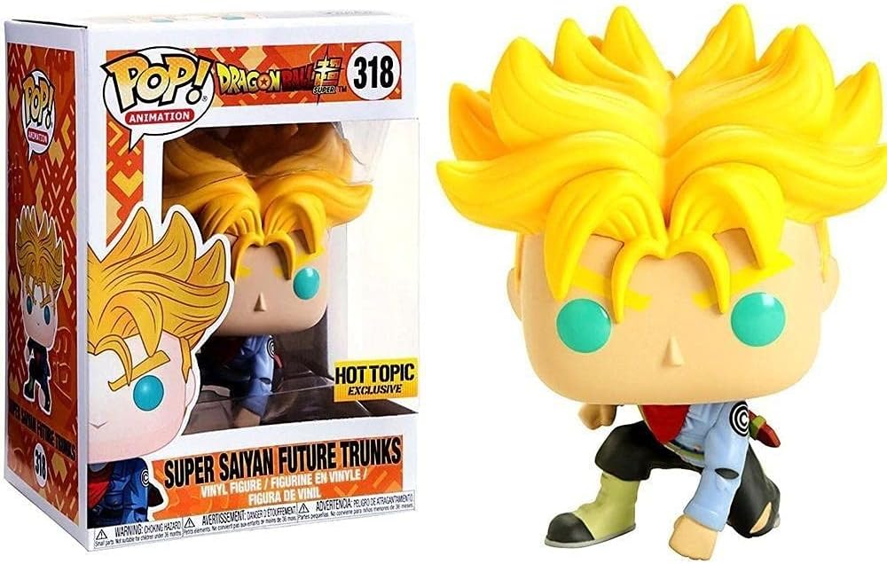 Funko - Dragon Ball Super Saiyan Future Trunks Exclusive Figurine, Multicoloured, 24814