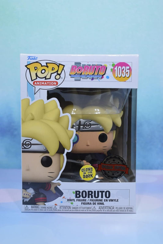 Funko Pop! Animation: Boruto The Next Generation - Boruto with Marks (Karma) GITD Figure (Entertainment Earth Exclusive)