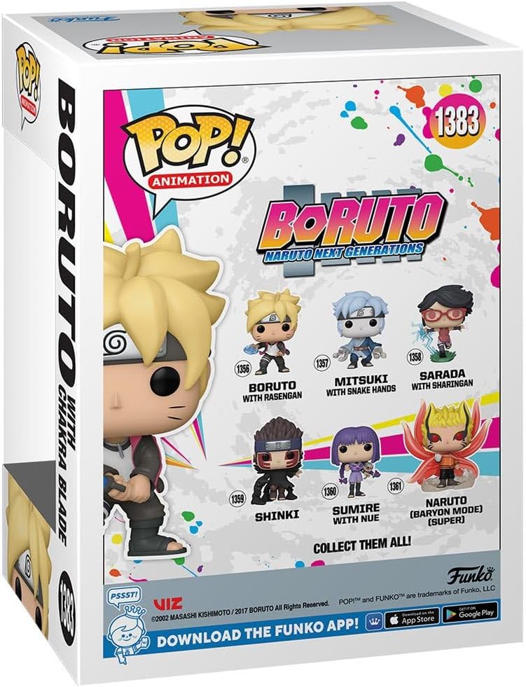Funko Pop! Animation: Boruto - Naruto Next Generations Boruto with Chakra Blade Glow-in-The-Dark Chase AAA Anime Exclusive Bundled with a Byron's Attic Protector