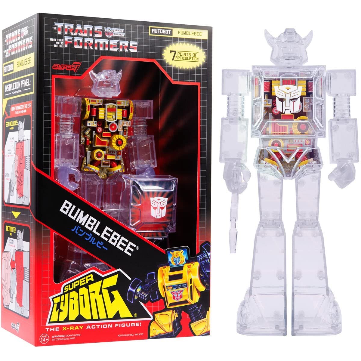 Super7 Transformers Bumblebee (G1 Full Color) 10 in Super Cyborg Figure