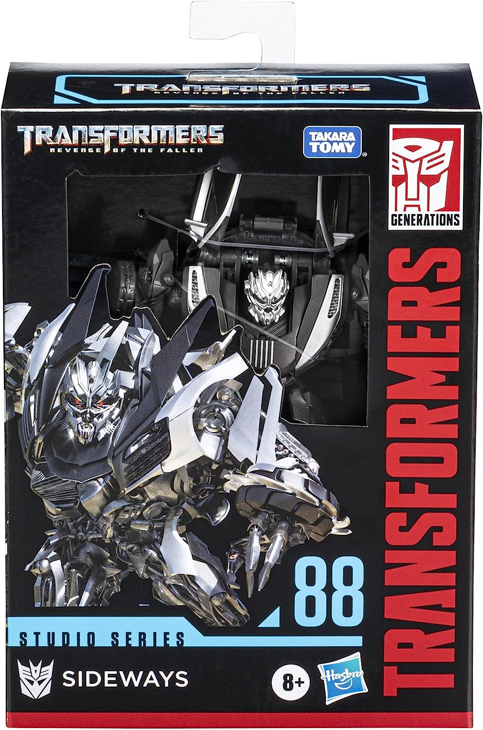 Transformers Toys Studio Series 88 Deluxe Class Revenge of The Fallen Sideways Action Figure - Ages 8 and Up, 4.5-inch