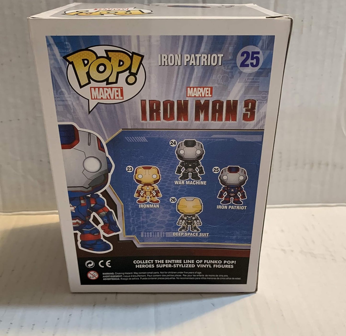 Funko POP Marvel Iron Man Movie 3 Iron Patriot Action Figure