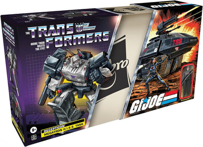 Transformers Generations Collaborative: G.I. Joe Mash-Up, Megatron H.I.S.S. Tank with Cobra Baroness Figure, Ages 8 and Up
