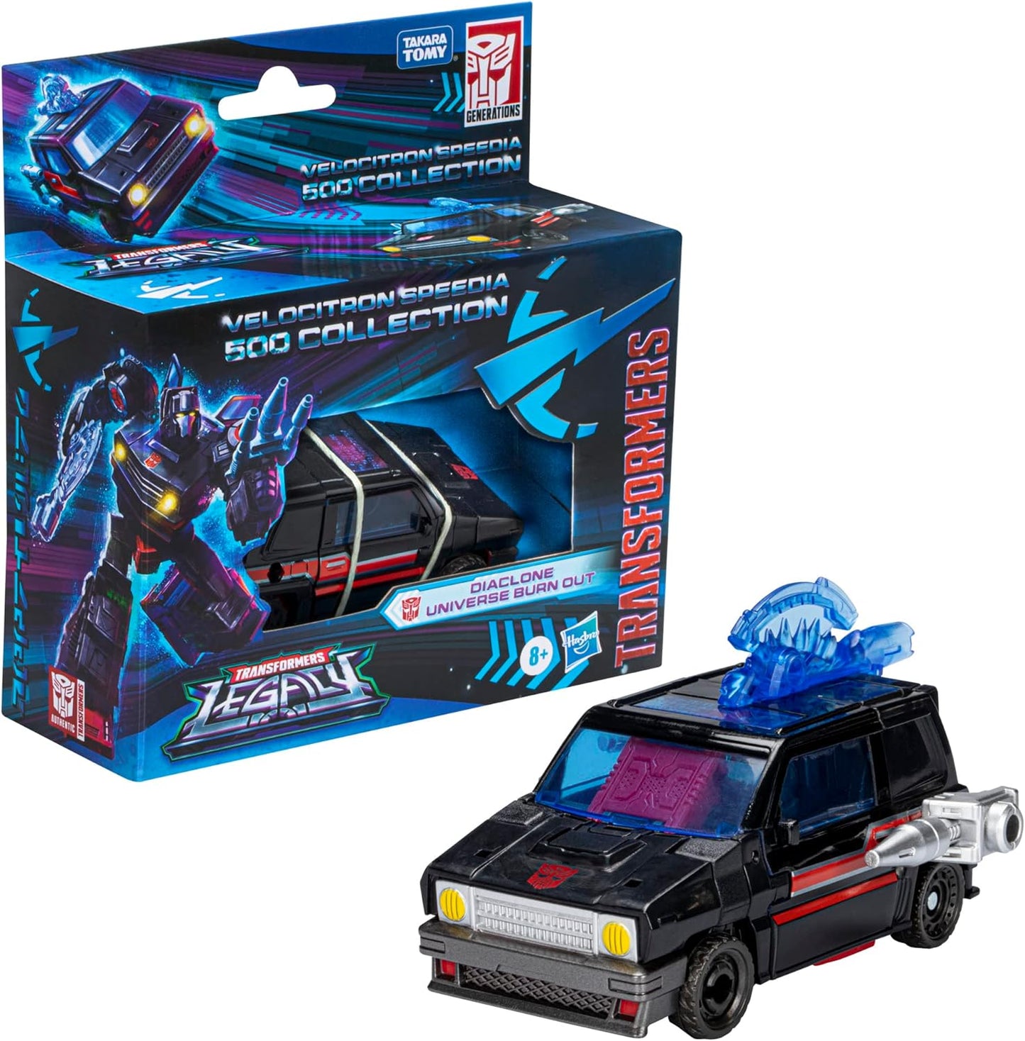 Transformers Legacy Velocitron 5 Inch Action Figure Deluxe Class Exclusive - Burn Out