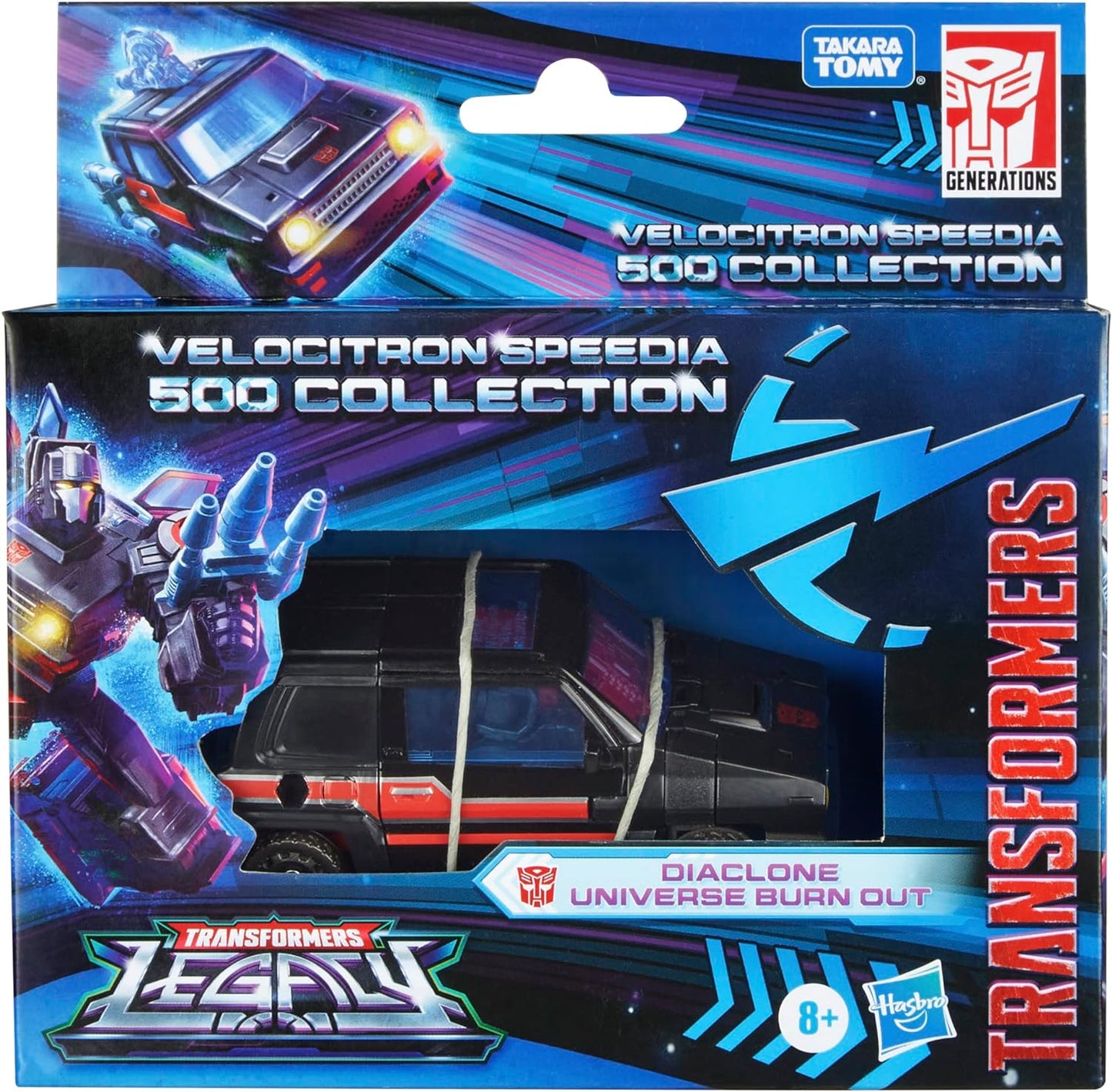 Transformers Legacy Velocitron 5 Inch Action Figure Deluxe Class Exclusive - Burn Out
