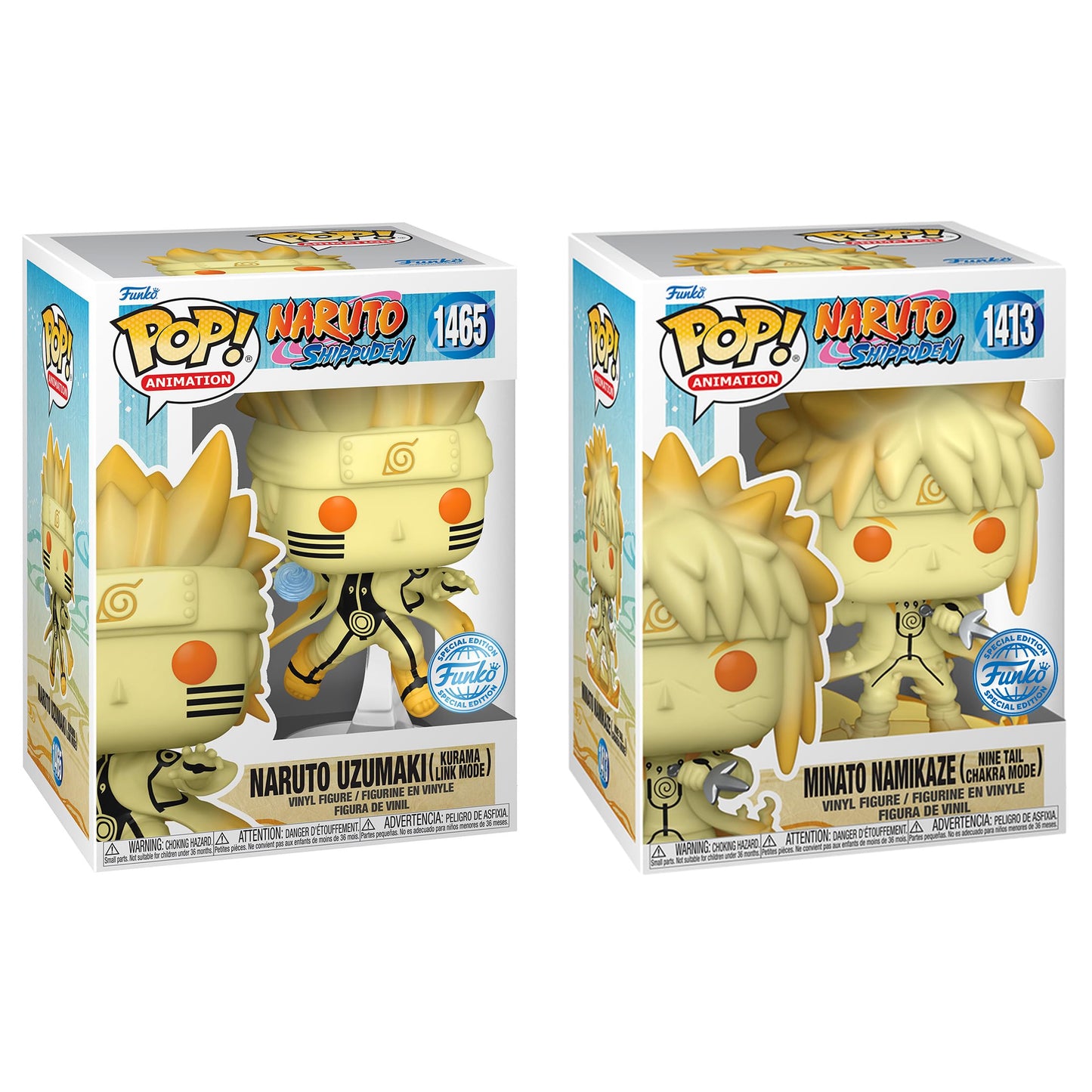 Funko Pop Chase Naruto Shippuden - Naruto Uzumaki (Kurama Link Mode) (GITD) Figure (AA Anime Exclusive)