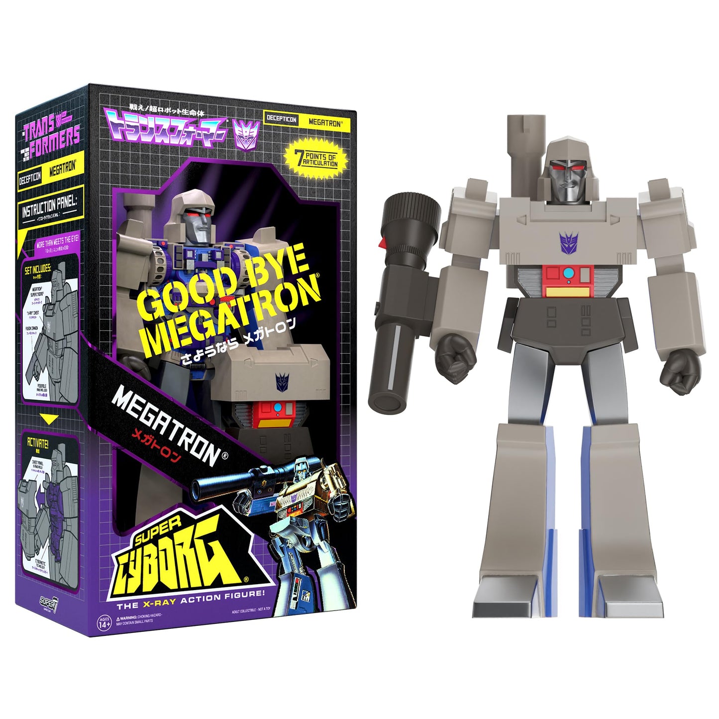Super7 Transformers Bumblebee (G1 Full Color) 10 in Super Cyborg Figure