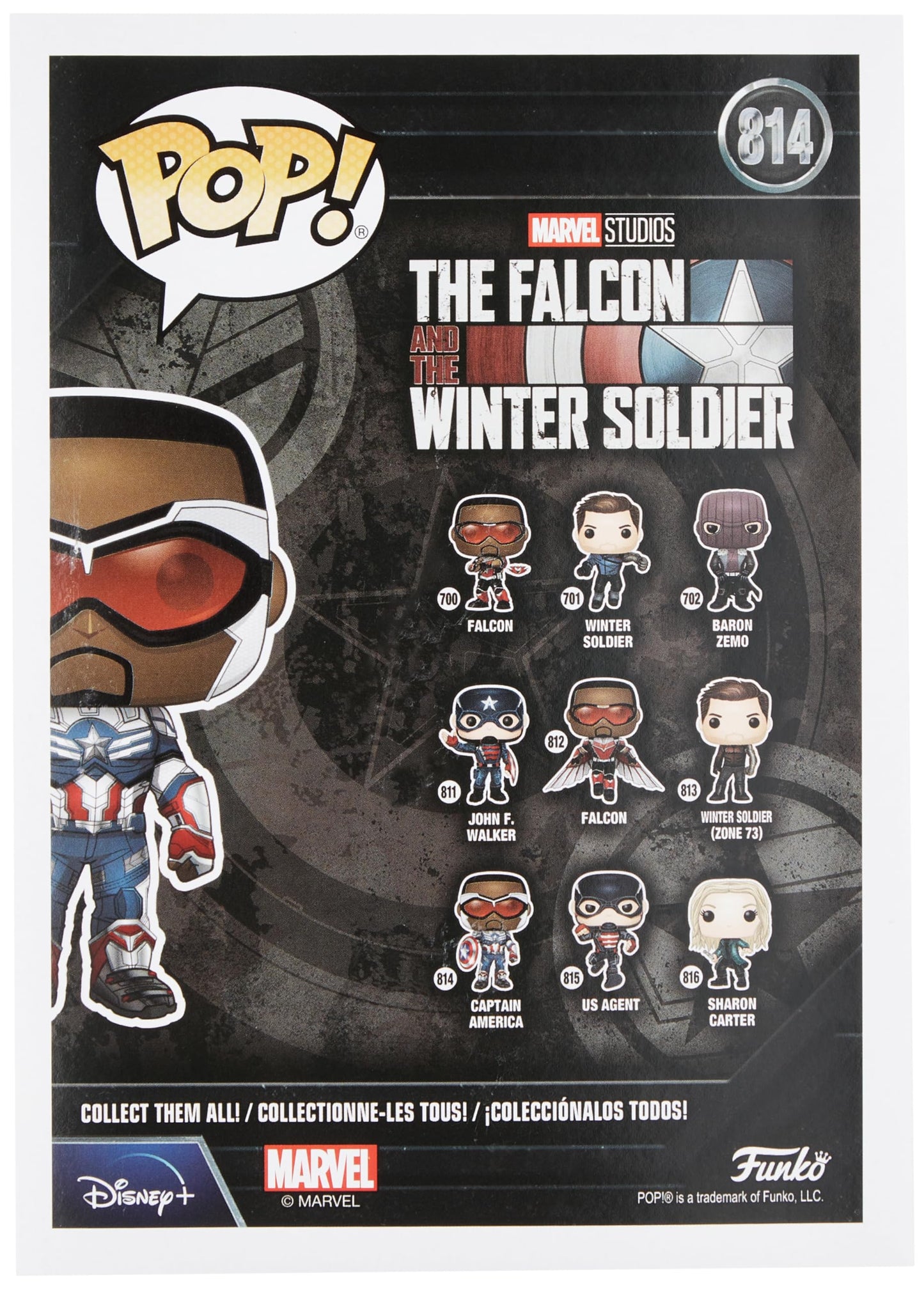 Funko POP Marvel: Falcon and The Winter Soldier - Captain America (Sam Wilson),3.75 inches,Multicolor,51630