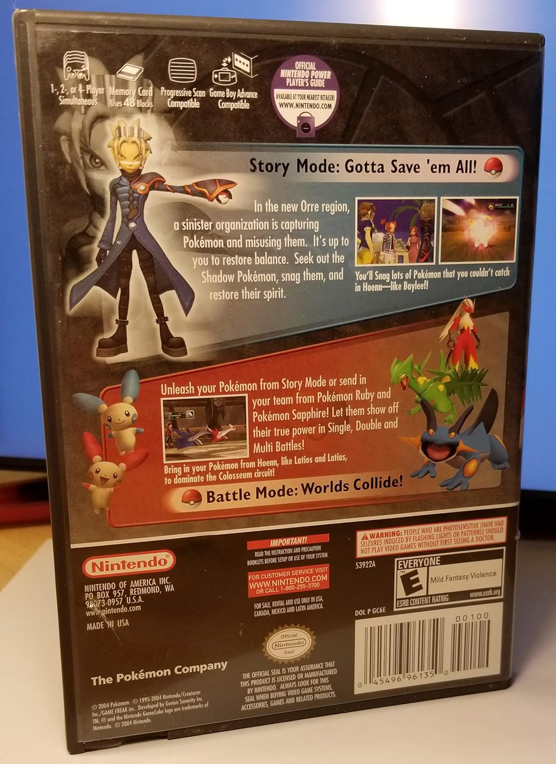 Pokemon Colosseum Video Game for Nintendo GameCube