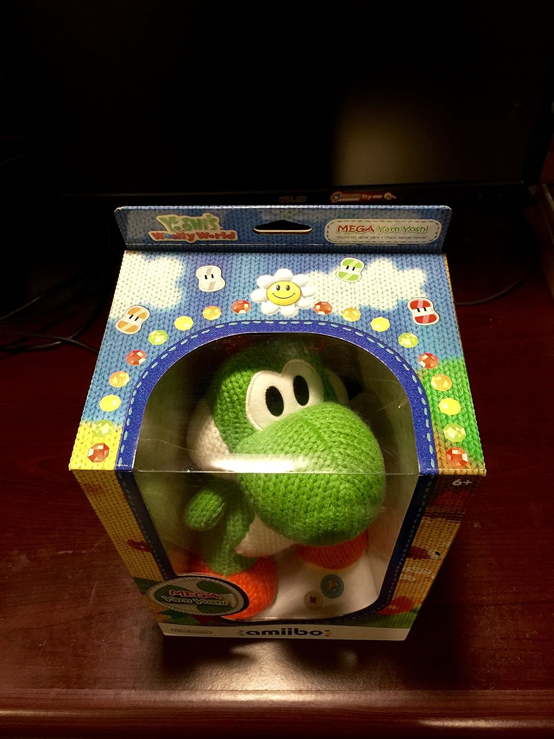 Mega Yarn Yoshi Amiibo - American Version
